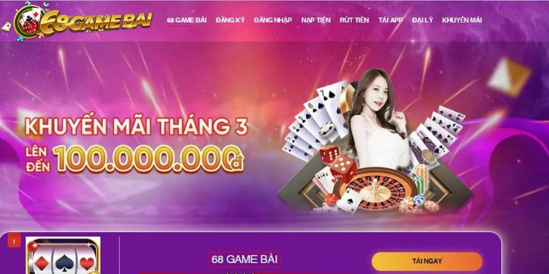 Top các ưu đãi hot nhất có tại 68 Game Bài